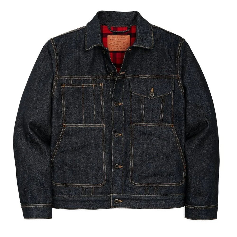 NWT Filson Lined Denim Short Cruiser Jacket Made in USA | Men's XS
